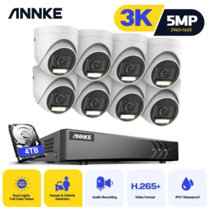 ANNKE H.265+ 8CH 5MP DVR Security Surveillance